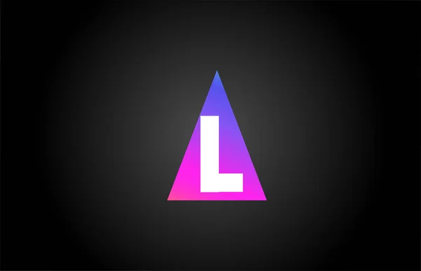 Alfabeto Letra Logotipo Ícone Para Empresa Negócios Projeto Azul Rosa — Vetor de Stock