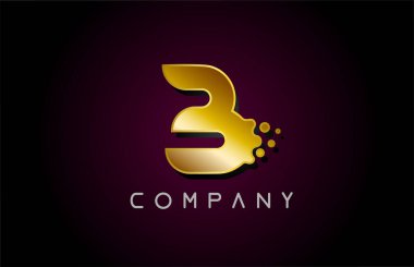 B altın harfli logo ikonu. İş ve şirket için yaratıcı alfabe tasarımı