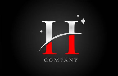 Şirket için H alfabesi harfi logosu ve şirket siyah ve beyaz renklerde. Yıldızlı yaratıcı tasarım. Logoti ya da damgalama için kullanılabilir.