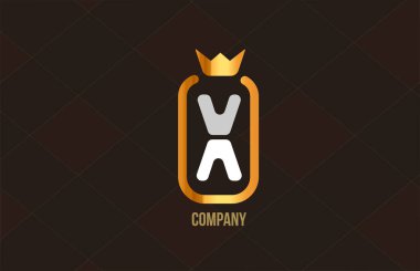 Şirket ve şirket için X altın kral alfabe harfi logosu. Altın lüks tasarım. Bir marka veya ürün için simge olarak kullanılabilir