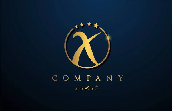 Logotipo Letra Alfabeto Luxo Para Empresa Corporativa Cor Ouro Desenho —  Vetores de Stock
