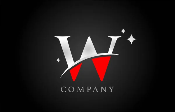 Logotipo Letra Del Alfabeto Para Empresa Corporativo Colores Negro Rojo — Vector de stock