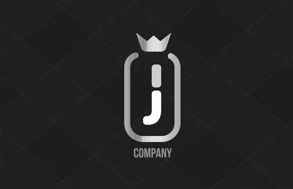 Prata Rei Coroa Alfabeto Letra Logotipo Para Empresa Corporativa Cor —  Vetores de Stock