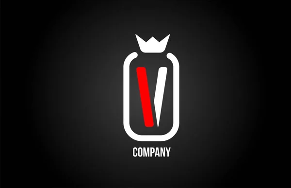 Буква Алфавита Логотип Компании Корпоративного Черно Красном Белом Цветах Творческий — стоковый вектор
