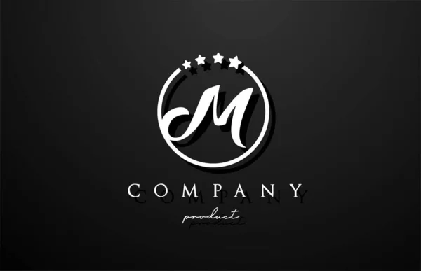 Logotipo Letra Alfabeto Para Empresa Corporativa Cor Preto Branco Design —  Vetores de Stock