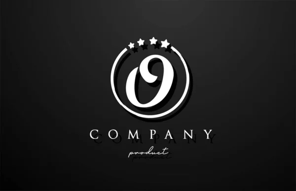 Huruf Alfabet Logo Untuk Perusahaan Dan Perusahaan Dalam Warna Hitam - Stok Vektor