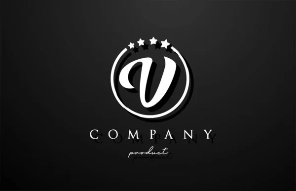 Logotipo Letra Alfabeto Para Empresa Corporativa Cor Preta Branca Design —  Vetores de Stock