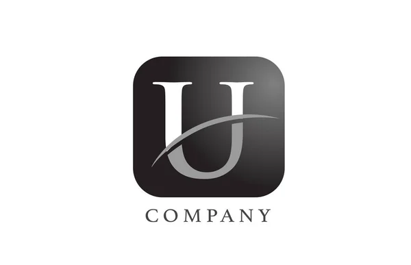 Μαύρο Άσπρο Αλφάβητο Λογότυπο Γράμμα Για Την Εταιρεία Και Την — Διανυσματικό Αρχείο
