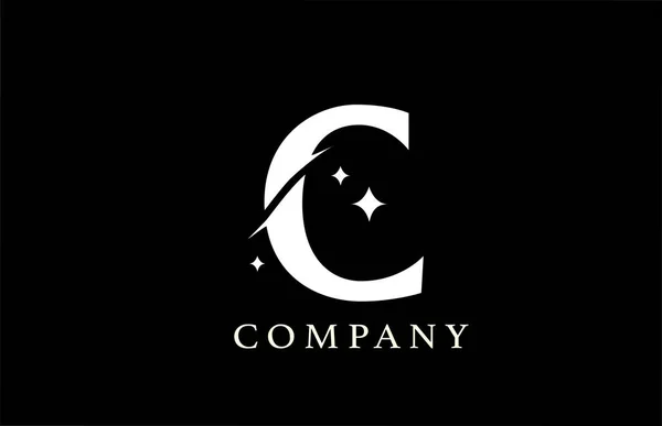 Логотип Буквы Брендинга Бизнеса Простой Креативный Дизайн Звезды Супом Чёрных — стоковый вектор