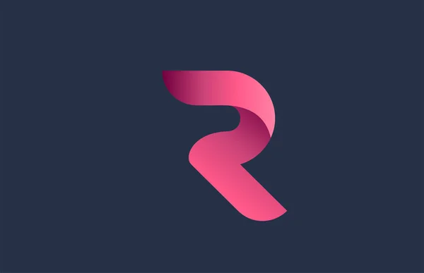 Roze Blauw Alfabet Letter Logo Voor Branding Business Gradiënt Ontwerp — Stockvector