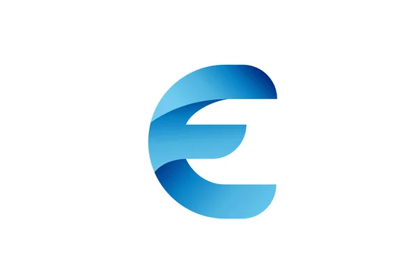 Logotipo Letra Alfabeto Degradado Azul Creativo Para Marca Los Negocios — Archivo Imágenes Vectoriales