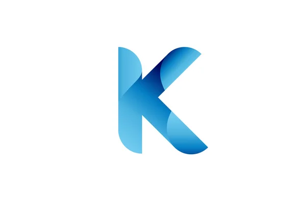 Creative Blue Gradient Alphabet Letter Logo Branding Business Design Lettering — Stock Vector