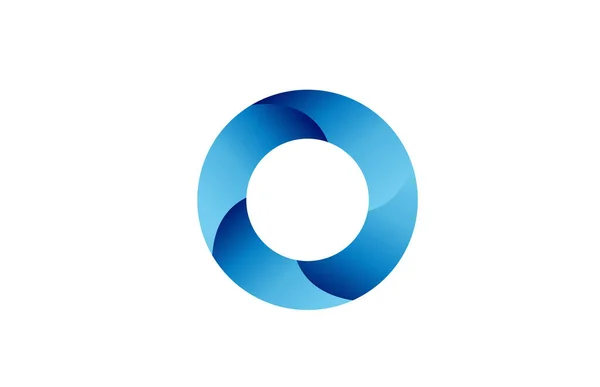 Logo Lettre Alphabet Dégradé Bleu Créatif Pour Image Marque Les — Image vectorielle