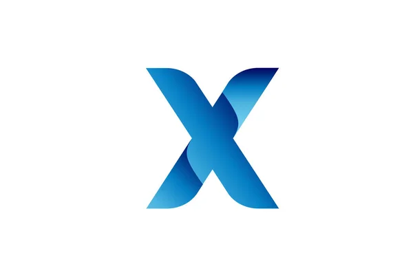 Kreativní Modrý Přechod Abecední Písmeno Logo Pro Značkování Podnikání Design — Stockový vektor