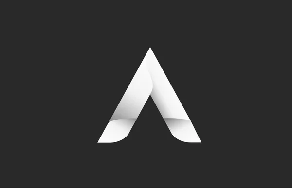 Logo Alphabet Dégradé Noir Blanc Pour Image Marque Les Affaires — Image vectorielle