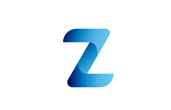 Logo Creativo Blu Gradiente Alfabeto Lettera Marchio Imprese Design Lettering — Vettoriale Stock
