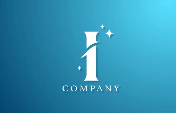 Azul Branco Gradiente Alfabeto Letra Logotipo Para Negócio Design Marca — Vetor de Stock