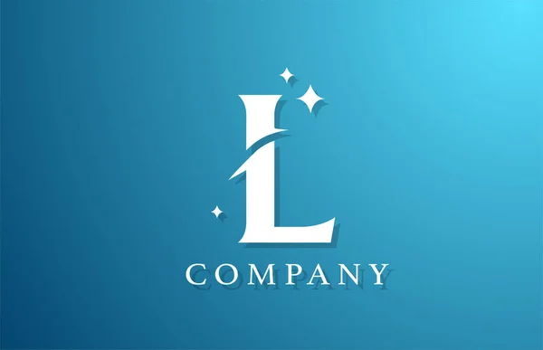 Azul Branco Gradiente Alfabeto Letra Logotipo Para Negócio Design Marca —  Vetores de Stock