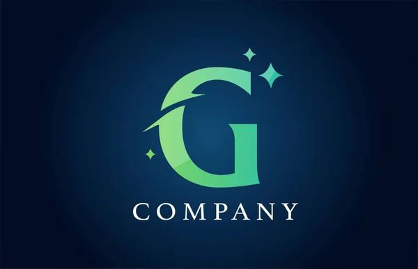 Сине Зеленый Логотип Бизнеса Творческий Фирменный Стиль Буквы Дизайн Бренда — стоковый вектор
