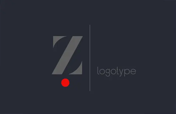 Unique Alphabet Letter Logo Business Creative Corporate Identity Lettering Grey — Stock Vector
