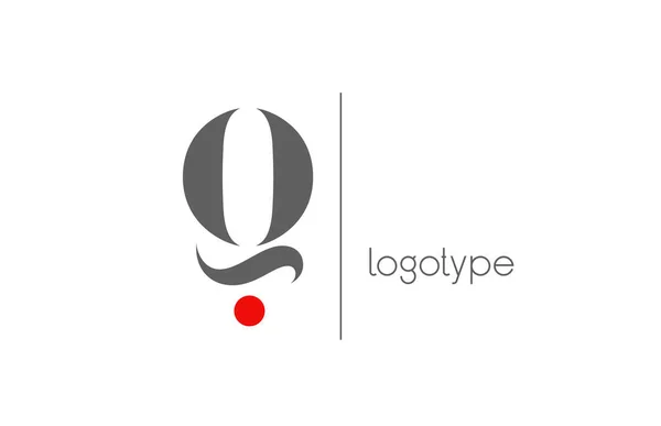 Червоний Білий Сірий Унікальний Логотип Літери Бізнесу Креативний Фірмовий Стиль — стоковий вектор