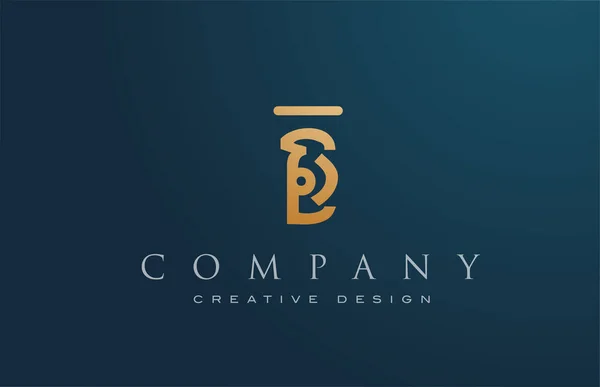 B金字母表图标设计 租赁和企业 带有创造性文字的优雅的身份模板 — 图库矢量图片