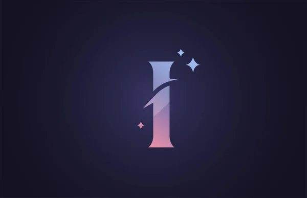 Меня Красивый Логотип Бизнеса Компании Сине Розовом Цвете Creative Lettering — стоковый вектор
