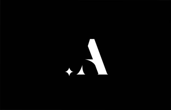 회사를 알파벳 로고입니다 흑백으로 창조적 글자들 브랜드 아이콘 디자인 — 스톡 벡터