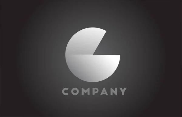 Noir Blanc Lettre Alphabet Géométrique Logo Pour Les Entreprises Brading — Image vectorielle