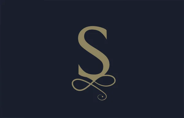 S典雅的字母表字母表图标 商务用 奢侈品和奢侈品公司的老式企业编程语言和字体设计 — 图库矢量图片