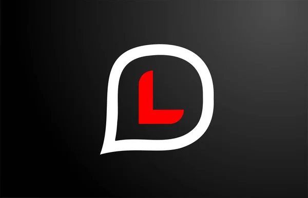 Buchstabendesign Mit Roter Fragewolke Alphabet Logo Design Markensymbol Für Produkte — Stockvektor