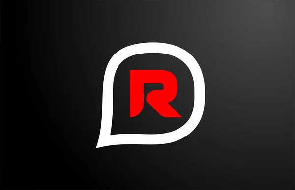 Projeto Letra Com Nuvem Pergunta Vermelha Design Logotipo Alfabeto Ícone — Vetor de Stock