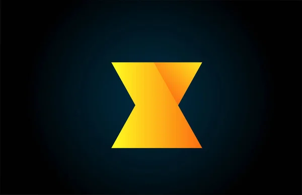 Geometrická Abeceda Písmeno Logo Pro Firmu Podnikání Žlutou Barvou Korporátní — Stockový vektor