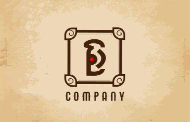 Şirket ve iş dünyası için klasik B alfabesi harfi logo simgesi. Şirket için yaratıcı tasarım