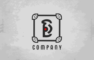 Şirket ve iş dünyası için B siyah beyaz alfabe harfi simgesi. Şirket için yaratıcı tasarım