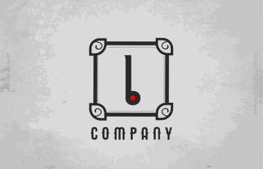 Şirket ve iş için siyah-beyaz alfabe harf logosu ikonu. Şirket için yaratıcı tasarım