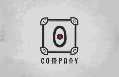 Şirket ve iş dünyası için siyah-beyaz alfabe harf simgesi. Şirket için yaratıcı tasarım