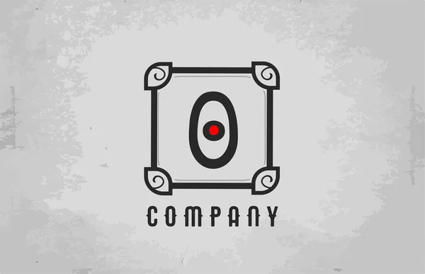 Black White Vintage Alphabet Letter Logo Icon Company Business Creative — Stock Vector