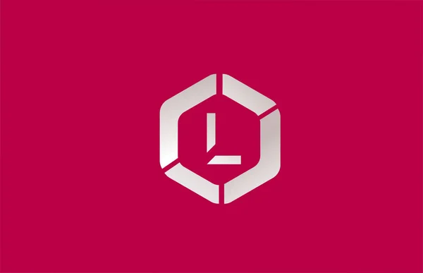 Çokgen Dizaynlı Şirket Işletmeler Için Alfabesi Harfi Logo Simgesi Moda — Stok Vektör