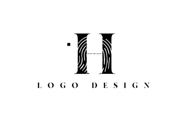 Siyah Beyaz Alfabe Harfi Logo Simgesi Şirket Kimliği Için Şablon — Stok Vektör