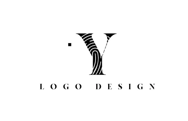 Preto Branco Alfabeto Letra Logotipo Ícone Padrão Design Para Empresa —  Vetores de Stock