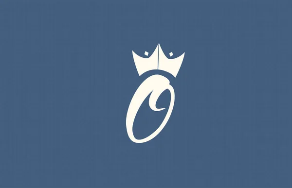 Handgeschriebenes Alphabet Buchstaben Logo Symbol Geschäftstypografie Mit Königskrone Königlichen Stil — Stockvektor