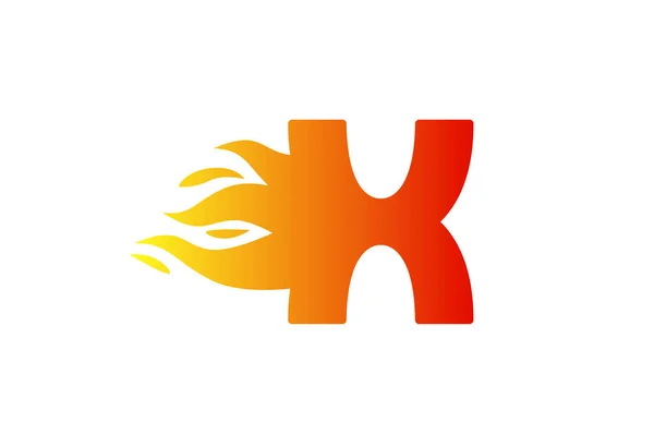 Tűz Ábécé Betű Ikon Vállalati Piros Lángok Design Alkalmas Egy — Stock Vector