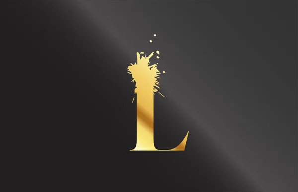 Şirket Için Alfabesi Harfi Simgesini Sıçratın Grunge Tasarımı Şirket Logosu — Stok Vektör