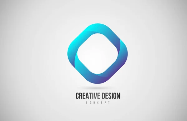 企業やビジネスのための企業ブルーグラデーションロゴアイコン 創造的なデザインのテンプレート — ストックベクタ