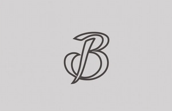 Логотип Літери Сірого Кольору Бізнесу Корпорації Креативний Дизайн Шаблонів Іконок — стоковий вектор