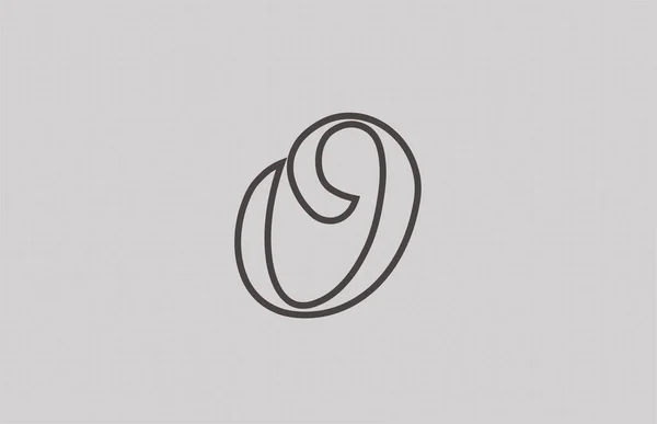 Grijs Alfabet Letter Logo Voor Bedrijf Bedrijf Creatief Icoon Template — Stockvector