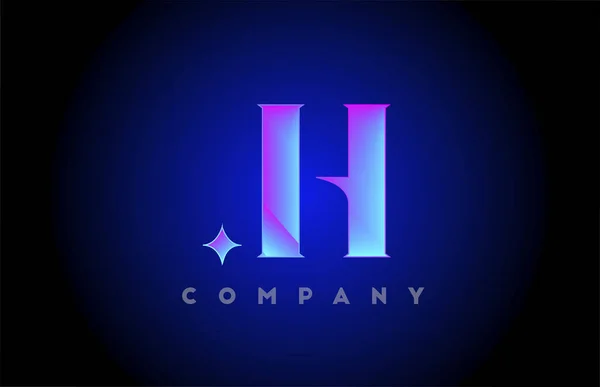 Wzór Logo Litery Litery Alfabetu Firma Biznes Design Świecącym Różowym — Wektor stockowy