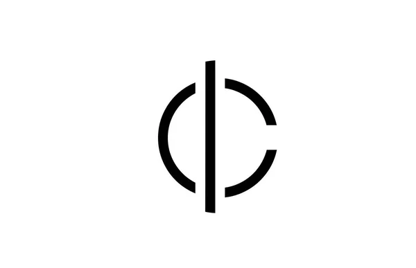 Ασπρόμαυρο Αλφάβητο Γράμμα Λογότυπο Για Εικονίδιο Των Επιχειρήσεων Απλός Σχεδιασμός — Διανυσματικό Αρχείο
