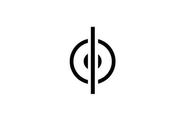 Μαύρο Και Άσπρο Λογότυπο Αλφάβητο Γραμμή Για Εικονίδιο Των Επιχειρήσεων — Διανυσματικό Αρχείο